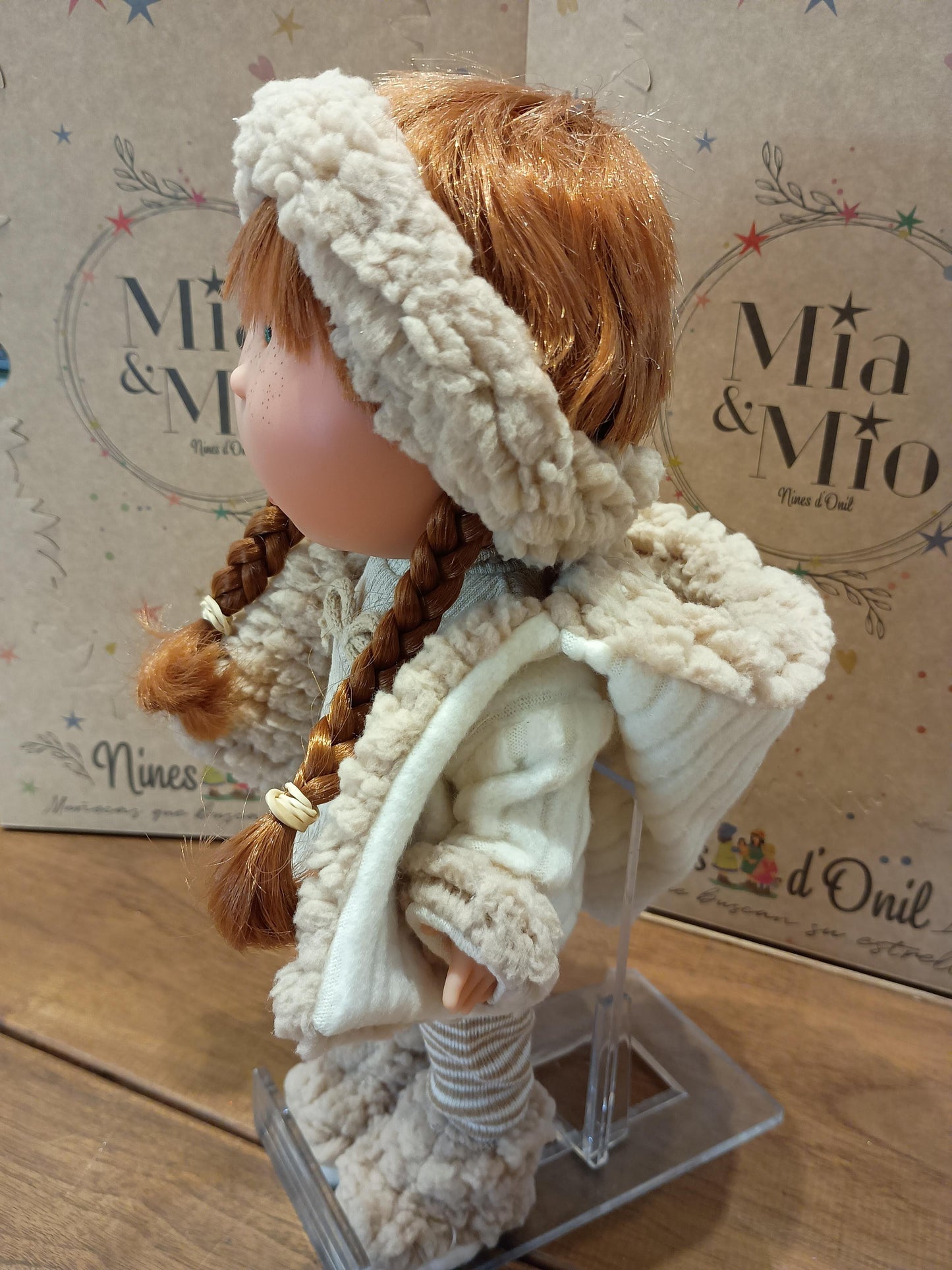 BAMBOLA MIA CON CAPELLI ROSSI TRECCINE NINES D'ONIL