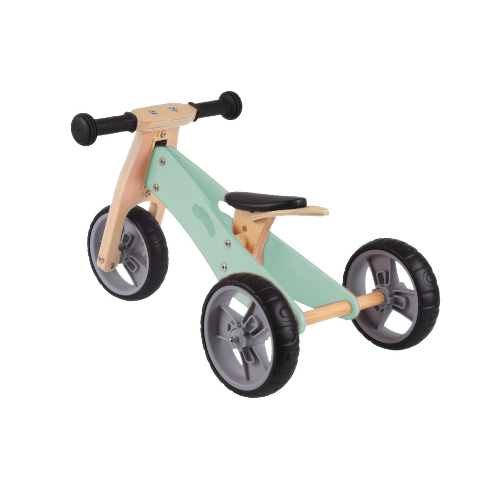 MINIBIKE 2 IN 1 IN LEGNO VERDE MENTA