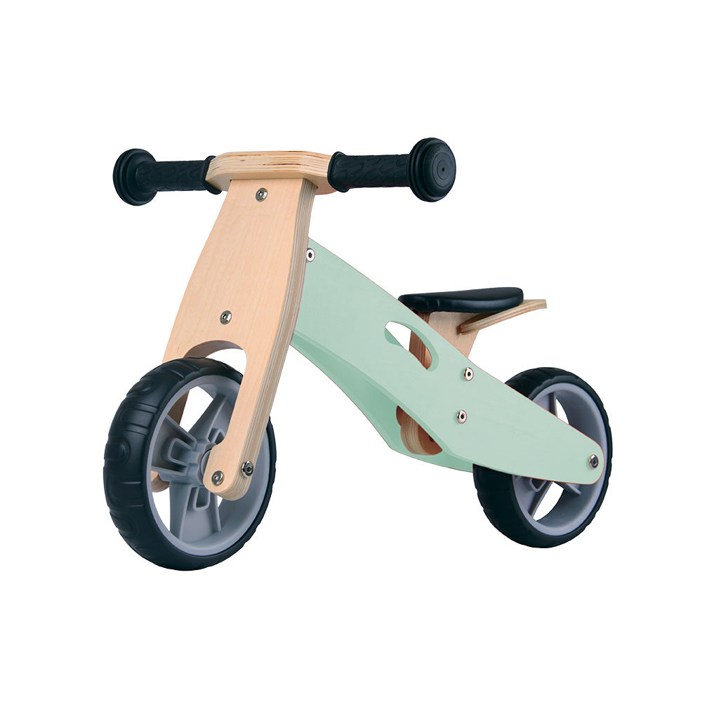 MINIBIKE 2 IN 1 IN LEGNO VERDE MENTA