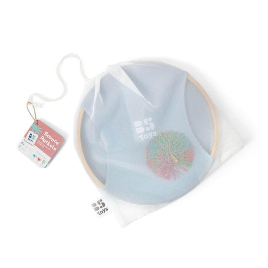RACCHETTONI BOUNCY CON PONPON IN GOMMA BS TOYS