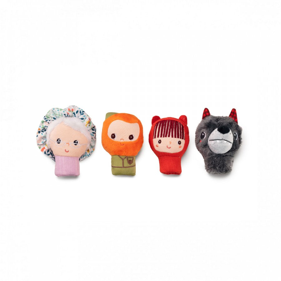 BURATTINI A DITO CAPPUCCETTO ROSSO X 4 LILLIPUTIENS