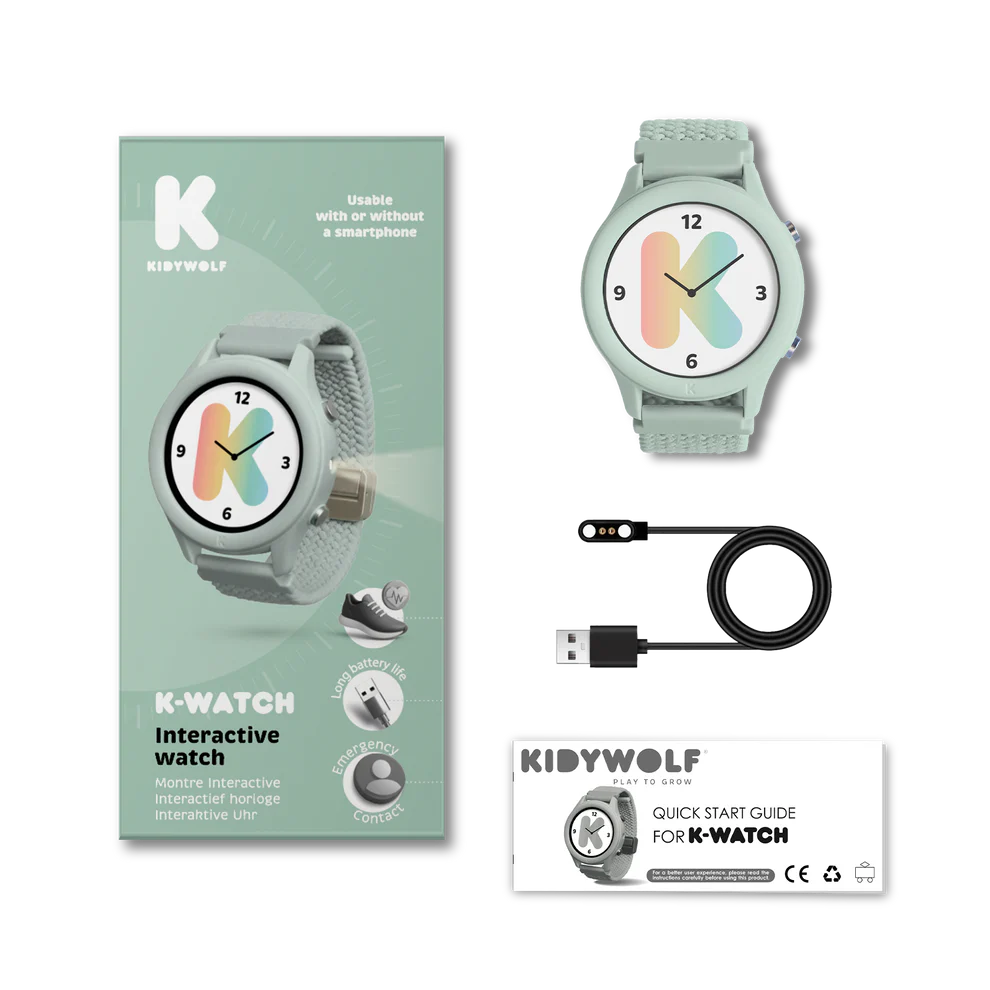 SMARTWATCH OROLOGIO INTERATTIVO VERDE ACQUA K-WATCH KIDYWOLF