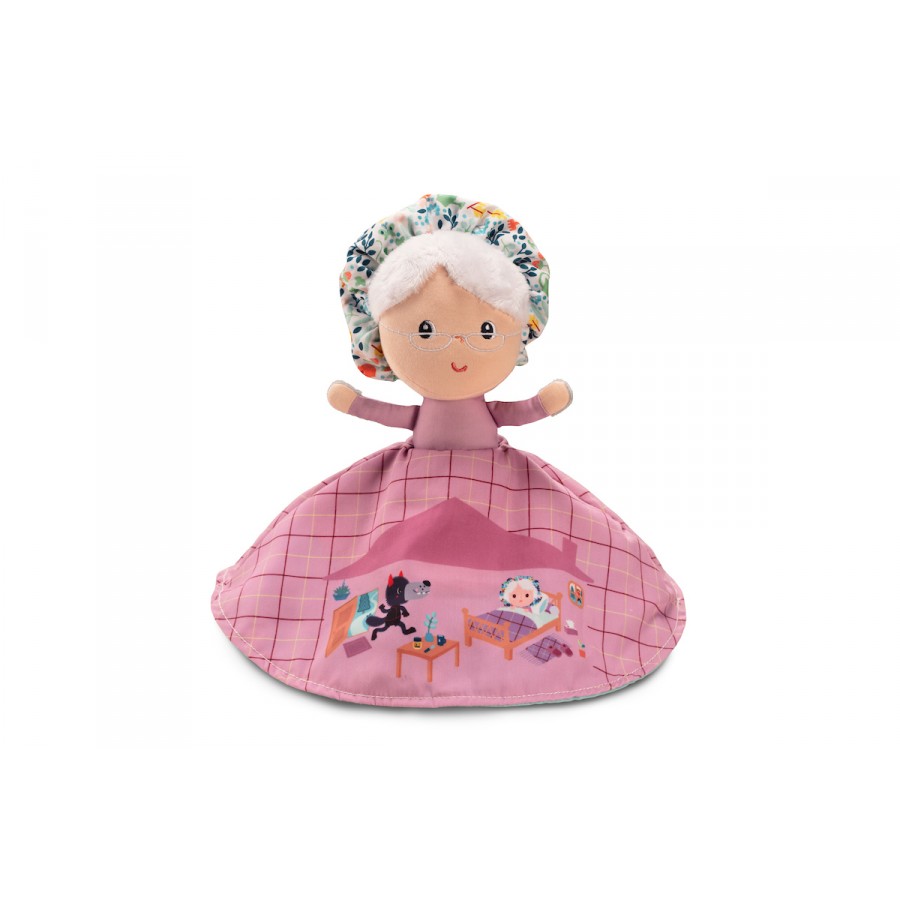 CAPPUCCETTO ROSSO REVERSIBILE CON NONNA E LUPO LILLIPUTIENS