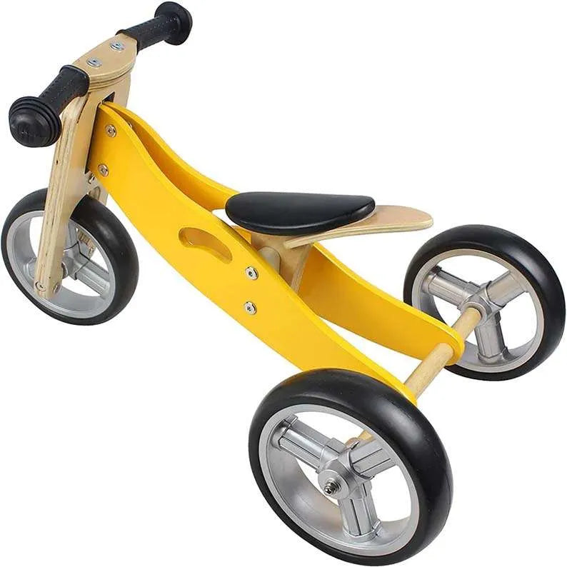 MINIBIKE 2 IN 1 IN LEGNO GIALLA