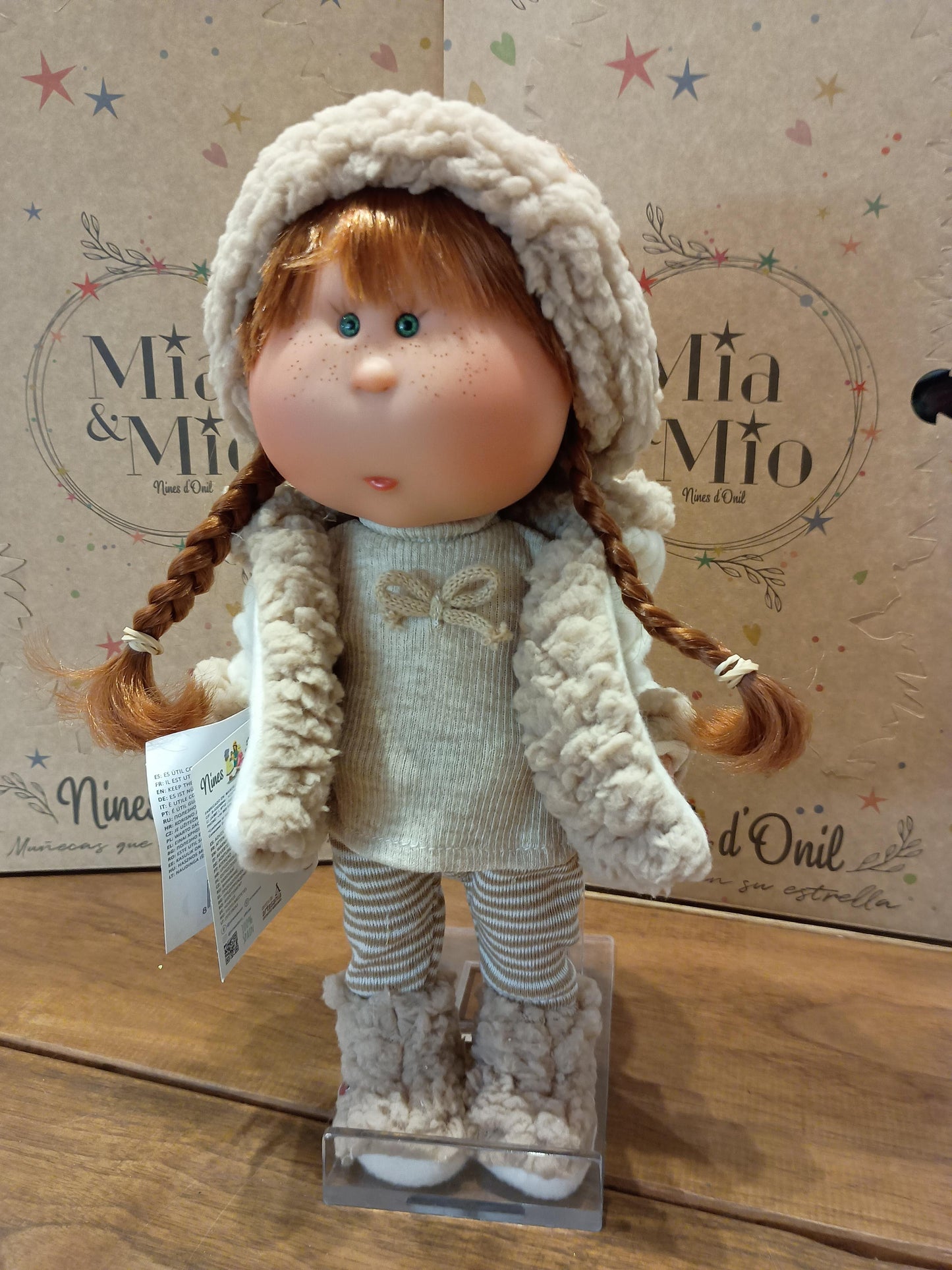 BAMBOLA MIA CON CAPELLI ROSSI TRECCINE NINES D'ONIL