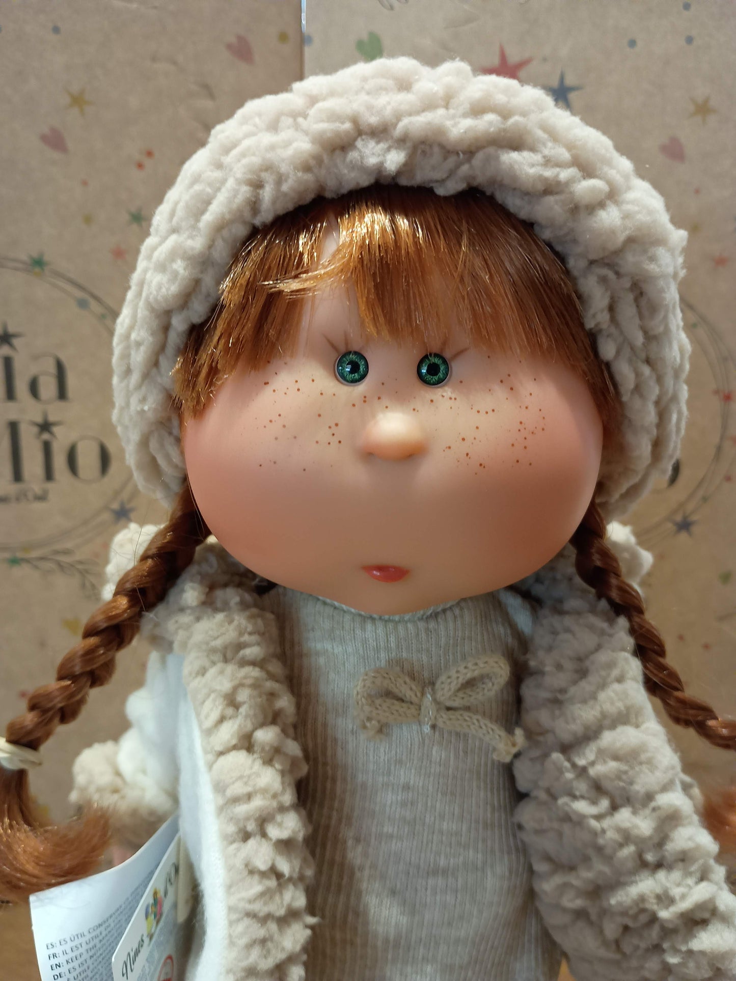BAMBOLA MIA CON CAPELLI ROSSI TRECCINE NINES D'ONIL