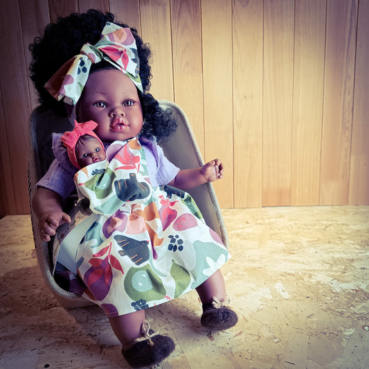 BAMBOLA MARIA RICCIA CON BEBE' 45 cm NINES D'ONIL