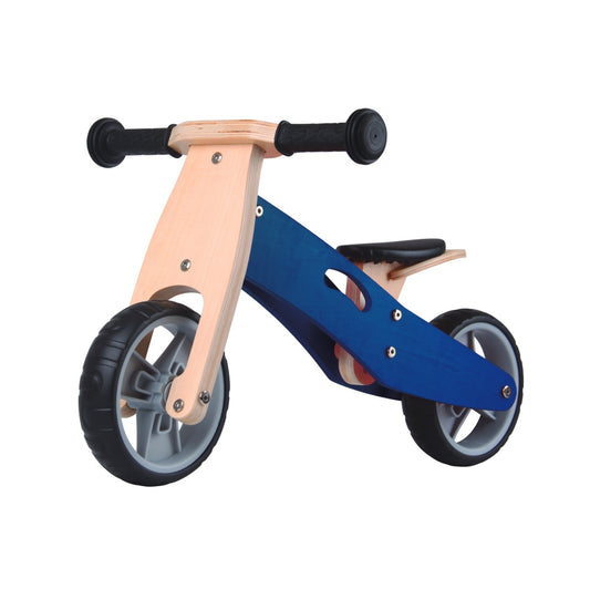 MINIBIKE 2 IN 1 IN LEGNO BLU