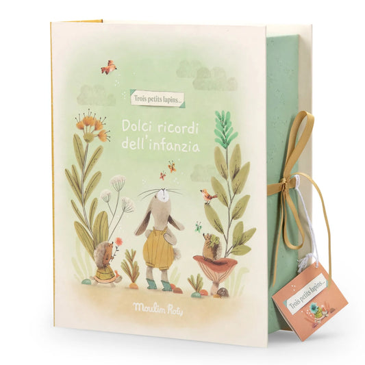 COFANETTO DEI RICORDI TRE PICCOLI CONIGLI MOULIN ROTY