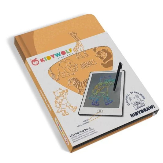 LAVAGNETTA GRAFICA LCD ANIMALI KIDIDRAW KIDYWOLF