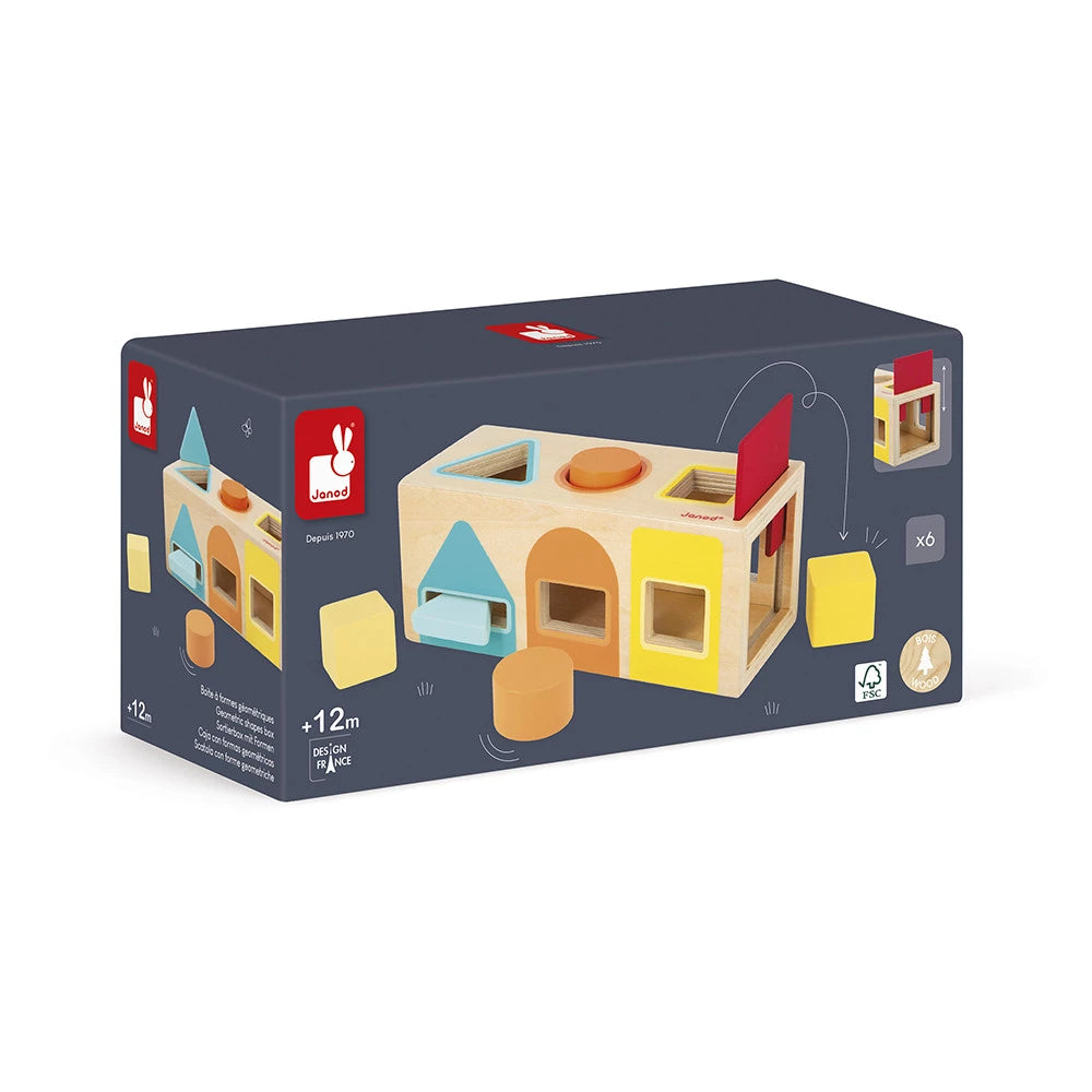 SCATOLA CON FORME GEOMETRICHE IN LEGNO JANOD