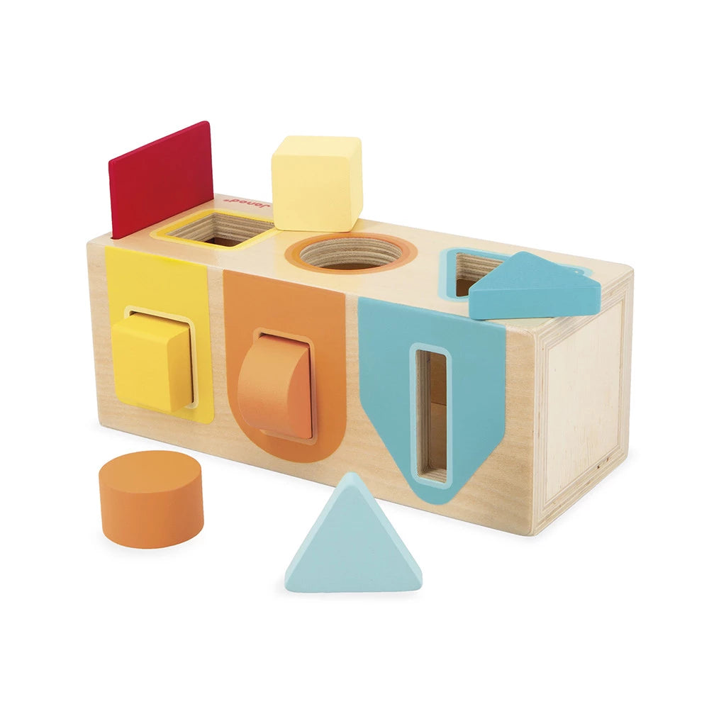 SCATOLA CON FORME GEOMETRICHE IN LEGNO JANOD