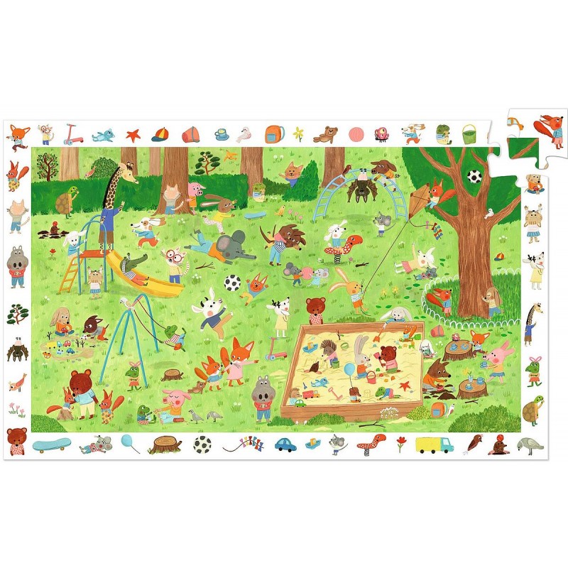 PUZZLE D'OSSERVAZIONE IL GIARDINO DEI PICCOLI AMICI 35 PZ DJECO