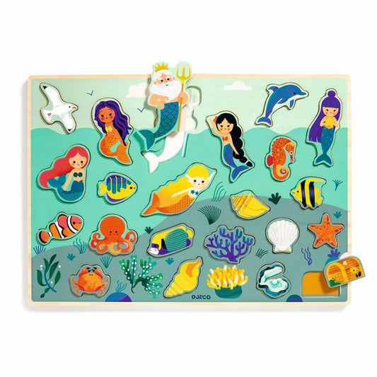 PUZZLE GIOCO DELLE FORME MARE DJECO