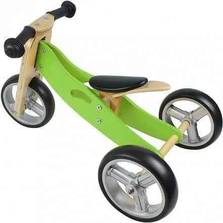 MINIBIKE 2 IN 1 IN LEGNO VERDE
