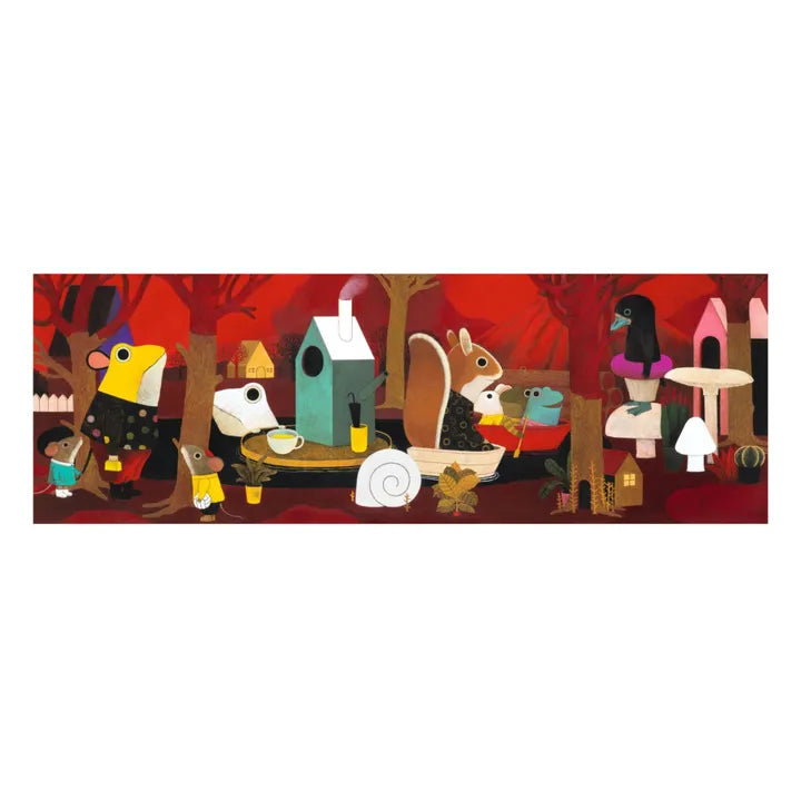 PUZZLE PANORAMICO CON POSTER VOLCANIA 350 PZ DJECO